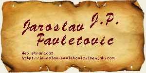 Jaroslav Pavletović vizit kartica